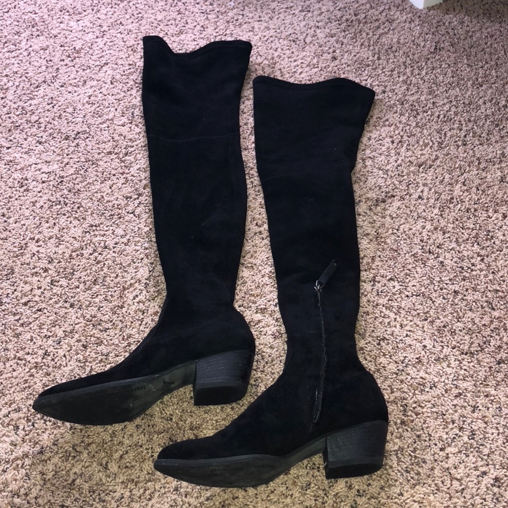 Dolce Vita Suede Over the Knee Black Boot